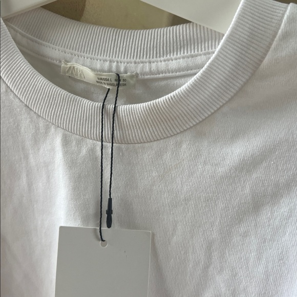 ZARA Cape Sleeve t-shirt Sz L NWT - Picture 6 of 9